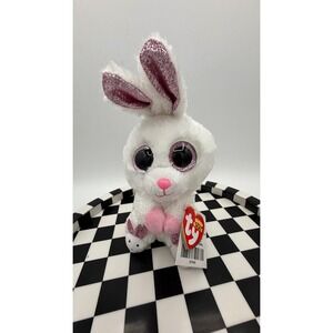 TY Beanie Boos‎ Slippers The Bunny Rabbit White Plush Toy Stuffed Animal